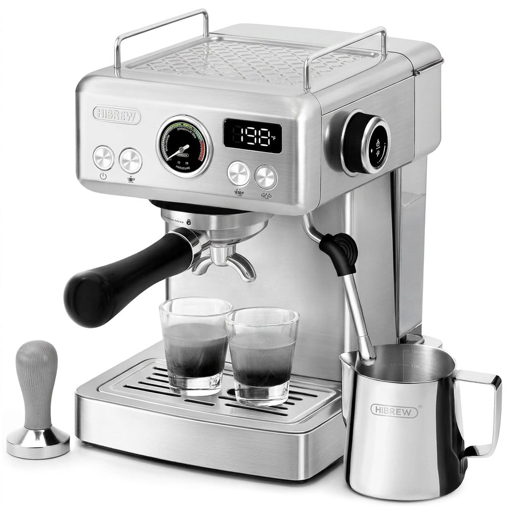 HiBREW H10A espresso 58 mm con manómetro