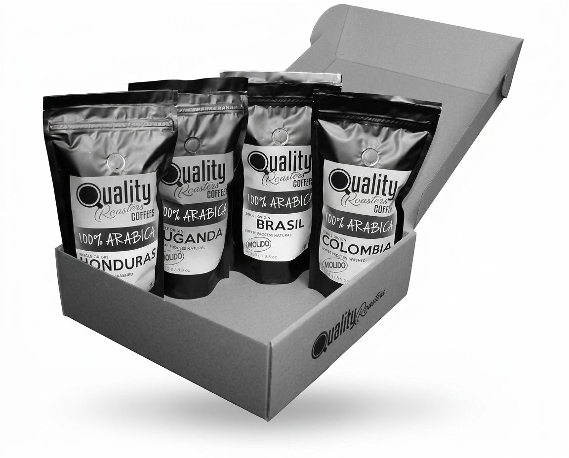 Quality Roasters Coffees Pack degustación molido 4 × 250 g