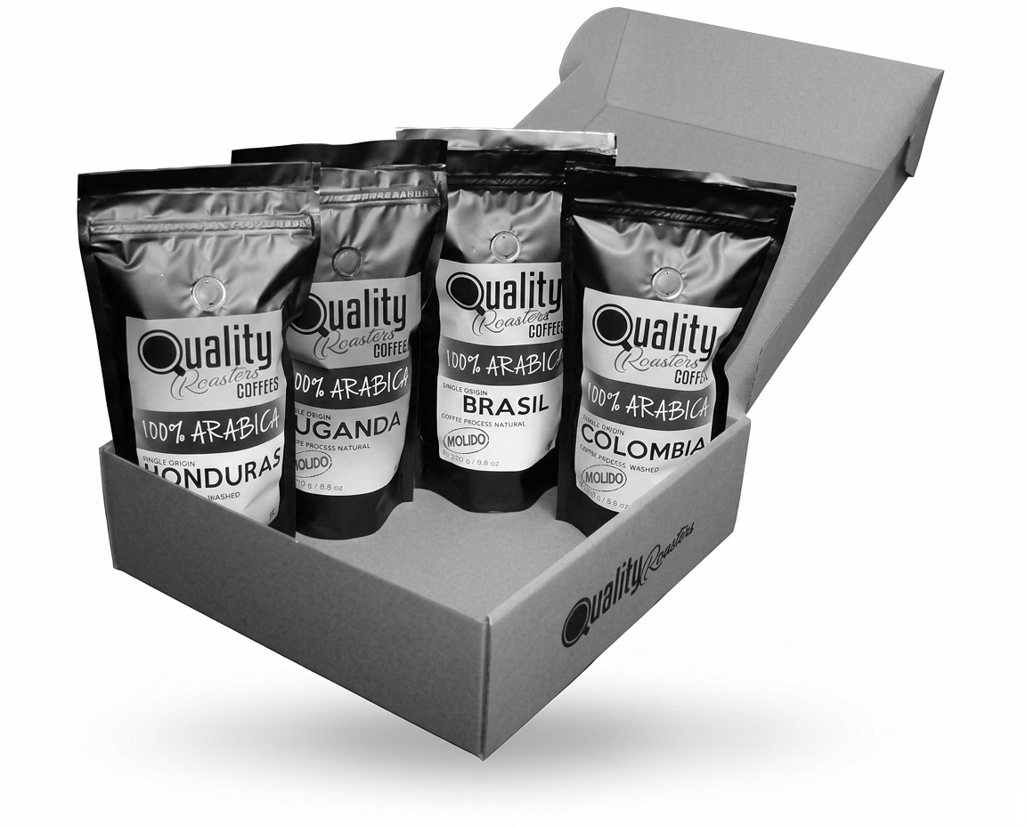 Quality Roasters Coffees Pack degustación molido 4 × 250 g